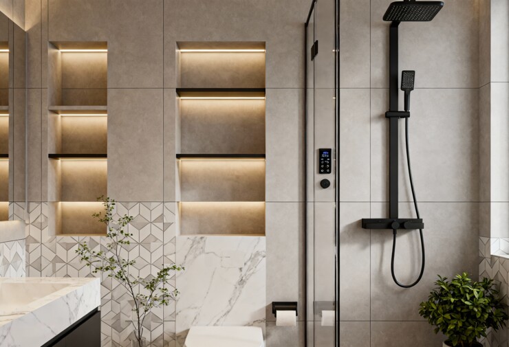 niche encastrée salle de bain