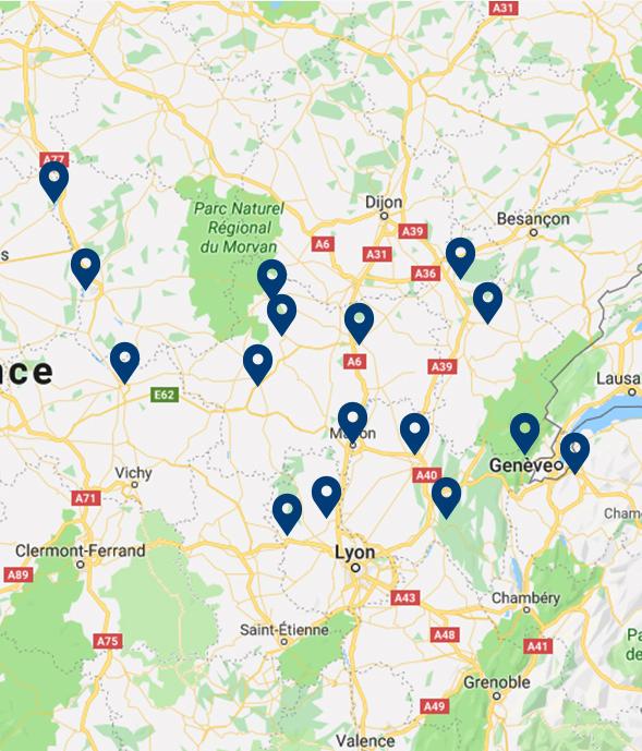 Comptoir des Fers - Carte salles d'exposition